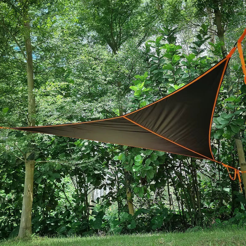 400X400X300CM Outdoor Camping Triangle Hammock Oxford Cloth Camping anti Rollover Hammock with Tensioner