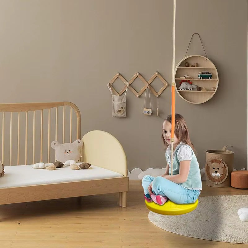 Swingset Outdoor for Kids Disc Swing Set Backyard Saucer Swing Small Disc Swingset Saucer Tree Swing for Playground Kids Indoor