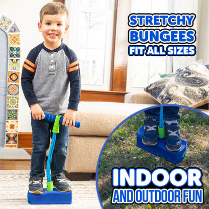 Foam Pogo Hopper, Kids Fun and Safe Pogo Stick for Toddlers, Ages 3 and Up, Blue