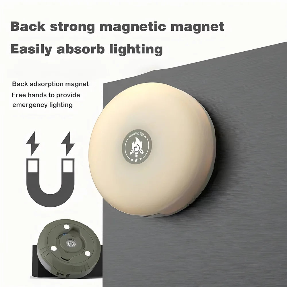 2 in 1 Camping String Light, 32.8Ft Outdoor Camping Light with RGB & Warm Lighting Color, Rechargeable Outdoor Camping String Light with Flashlight for Tent Camping Hiking Mountaining Picnic