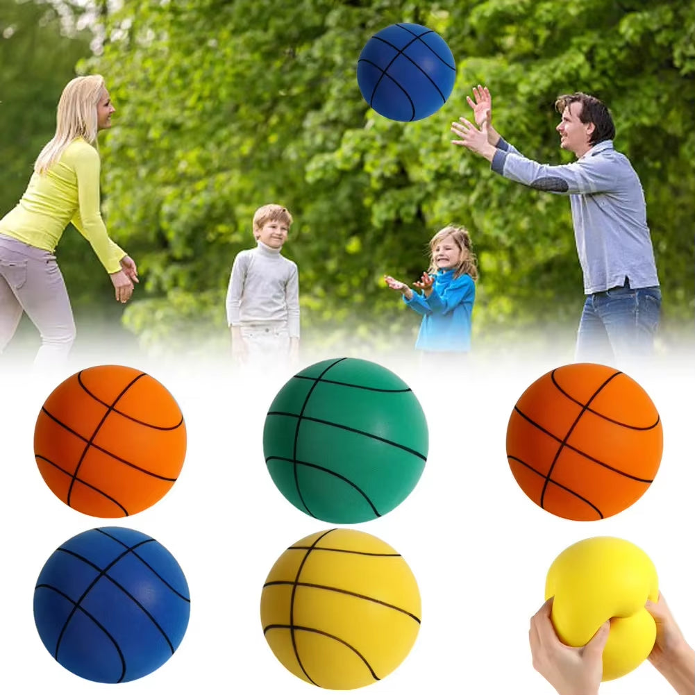 Bouncing Mute Ball Indoor Silent Basketball 18Cm Foam Basketball Silent Soft Ball Bounce Basket Ball Toy Kids Sports Games Gift