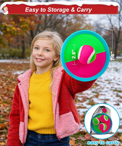 Kids Toys Toss and Catch Game Set Valentines Day Gifts for Kids Toddler, Toys for 3 4 5 6 7 8 Year Old Boys Girls Birthday Gift, Yard Outdoor Games for Kid Ages 4-8 8-12 Beach Pool