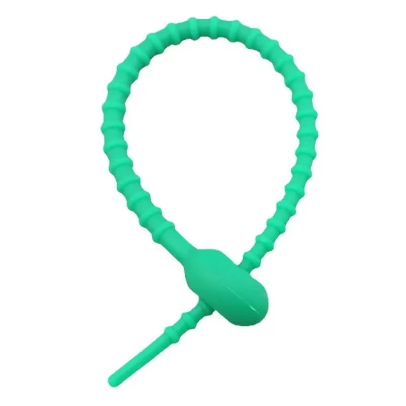 20Pcs/Lot Silicone Reusable Bag Ties Twist Wire Fasten Cable Zip Tie Headset Data Line Wire Universal Tie