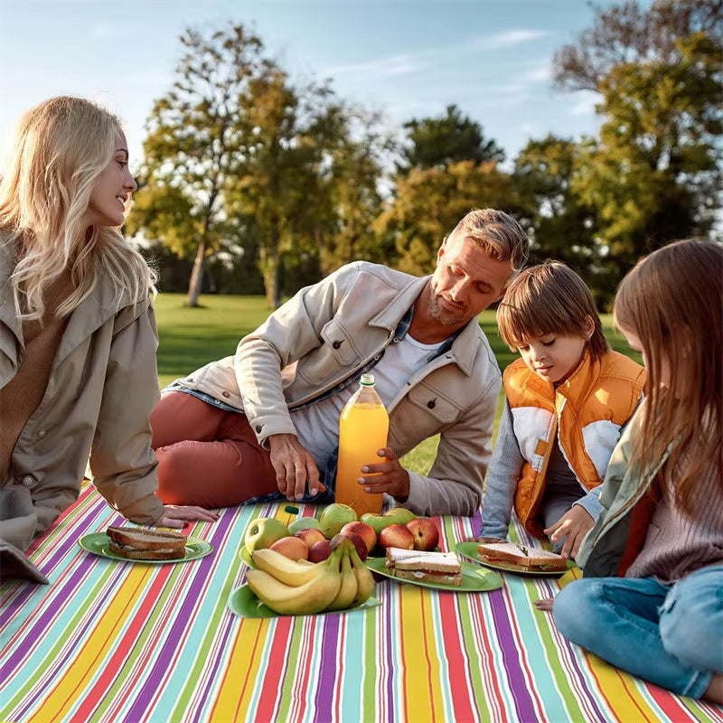 1PC Waterproof Sandproof Camping Mat Picnic Blanket Beach Mat Portable Camping Beach Blanket for Hiking Camping Foldable