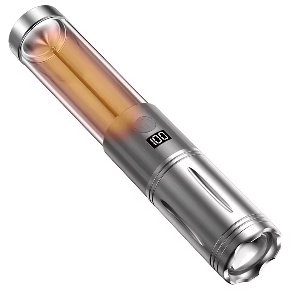 Rechargeable Outdoor Portable Hiking Camping Fishing Flashlight Telescoping Camping Lantern Telescopic Camping Light