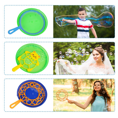 Big Bubble Wands Set for Kids, Giant Bubble Maker Toys with Tray for Summer Outdoor Activities Party Favors Gifts & Wedding, 15 Pcs