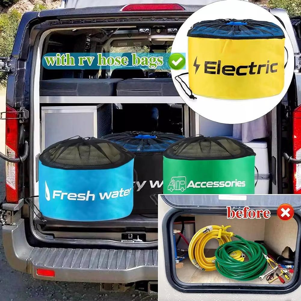 Storage Bag Storage Pouch Rv Sewer Hose Storage Rv Hose Organize Drawstring Hose Bags Sundries Bag Garden Hose Bag