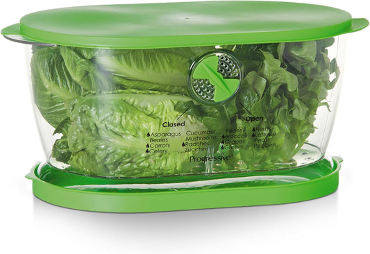 Prep Solutions by  Lettuce Keeper Produce Storage Container, 4.7 Quarts, Green (LKS-06)