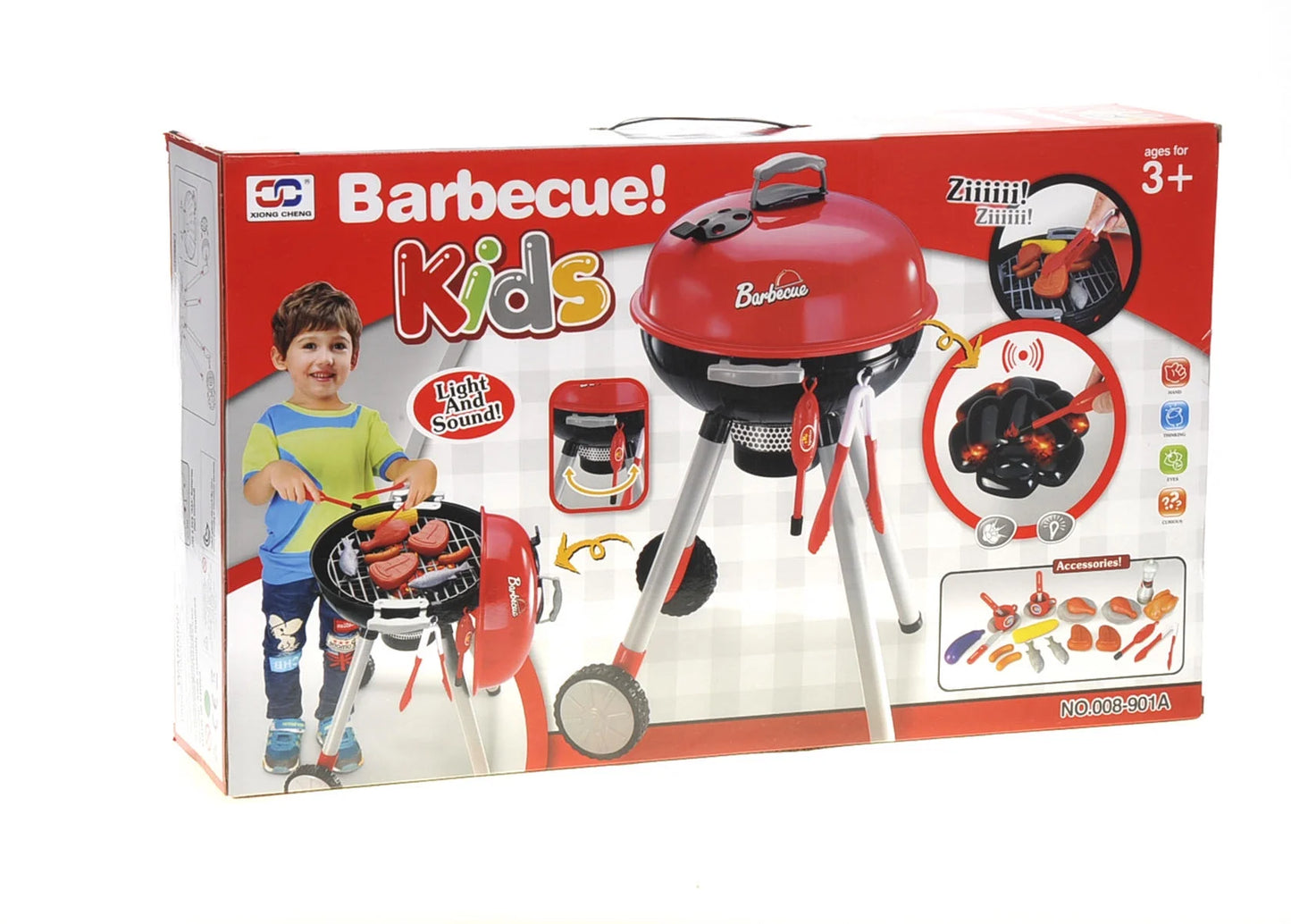 New BBQ Grill Playset 24-Piece