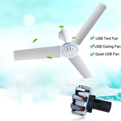 Portable Camping Fan Mini USB Tent Fan for Camping Celling Fan Outdoor Gazebo Fan Canopy Hanging Fan Battery Powered