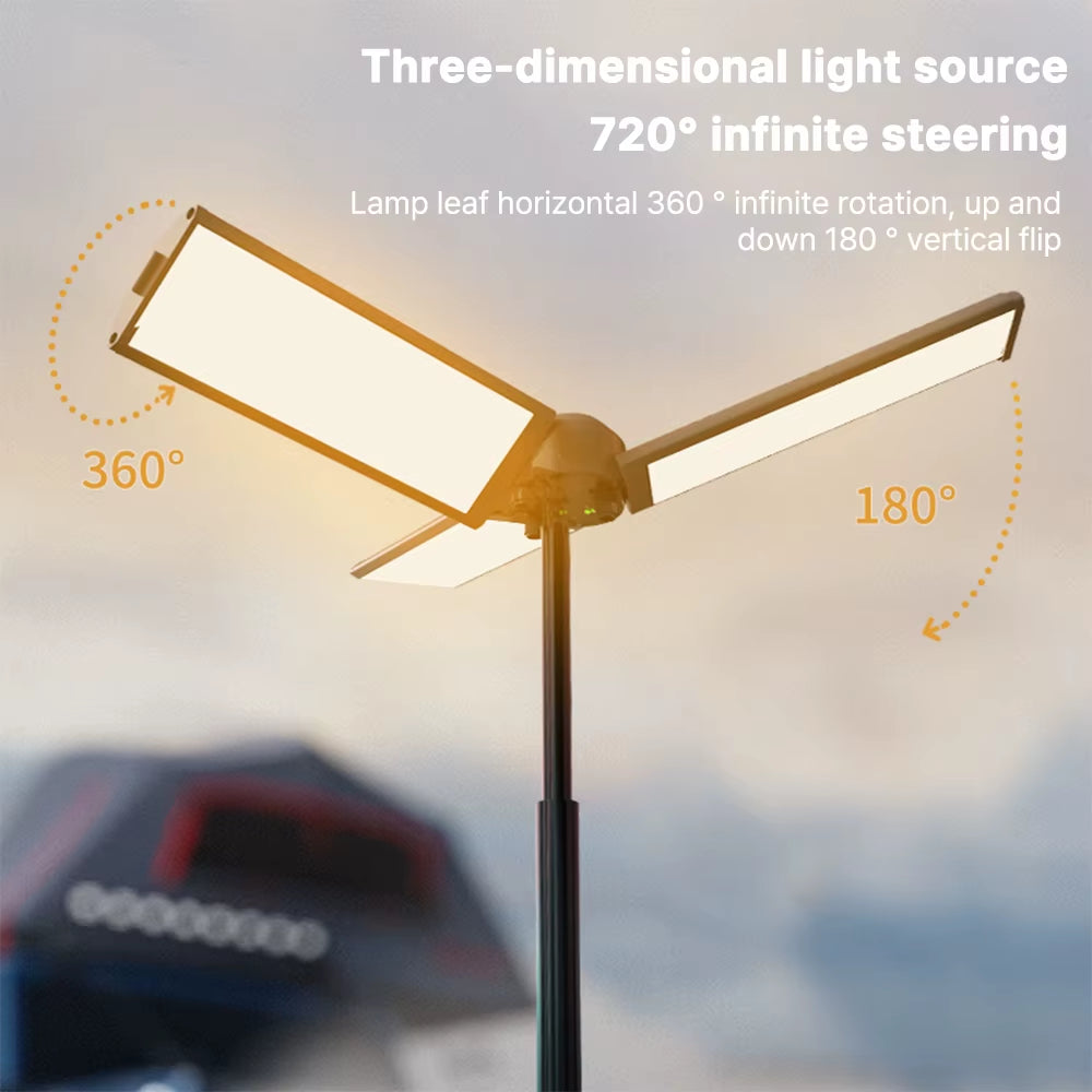 Rechargeable Outdoor Portable Hiking Camping Fishing Flashlight Telescoping Camping Lantern Telescopic Camping Light