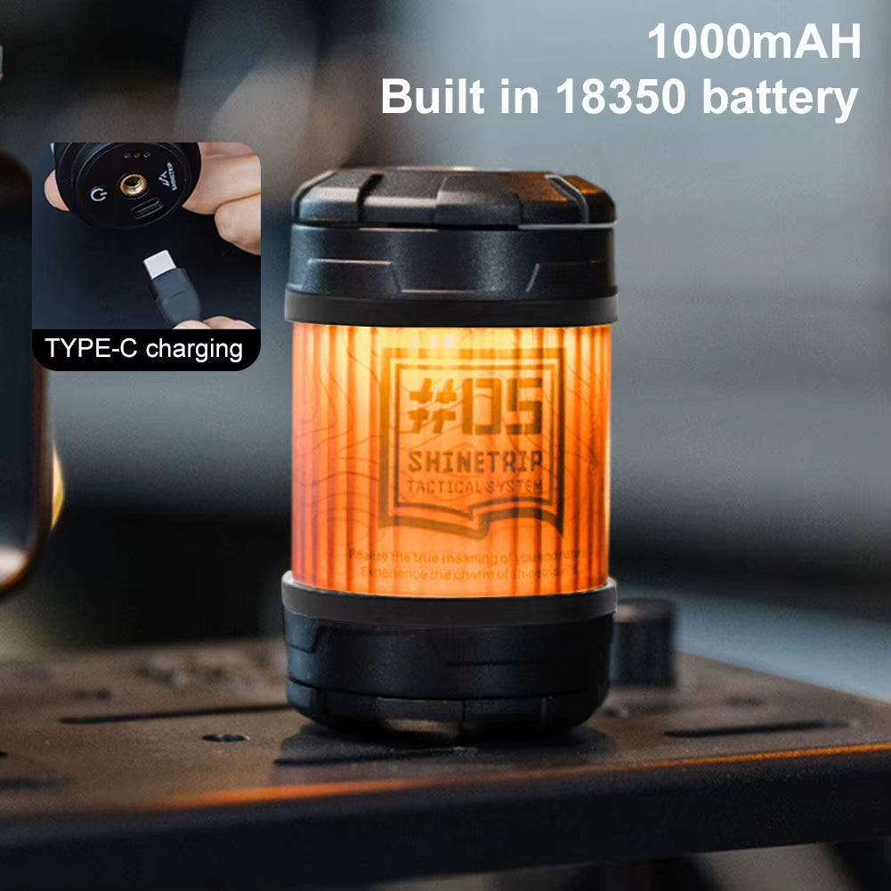 Outdoor Camping Light Rechargeable Rotable Camping Lantern Long Lasting Magnetic Atmosphere Lantern for Outdoor Camping Hiking