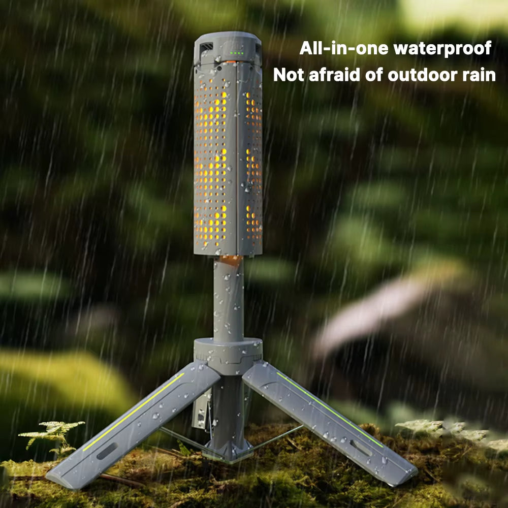 Rechargeable Outdoor Portable Hiking Camping Fishing Flashlight Telescoping Camping Lantern Telescopic Camping Light