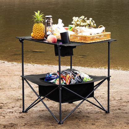 Folding Camping Table, Portable Outdoor Picnic Table