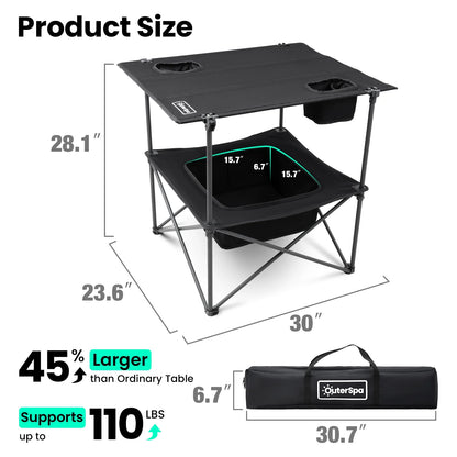 Folding Camping Table, Portable Outdoor Picnic Table