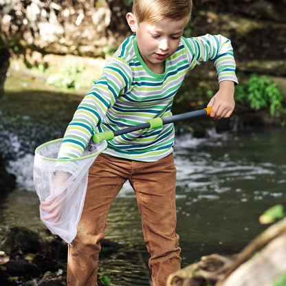 Terra Kids - Scoop Net with Sturdy Adjustable Handle - Great for Land & Water
