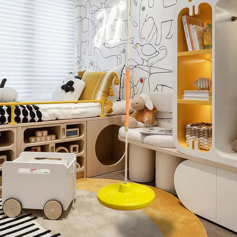 Swingset Outdoor for Kids Disc Swing Set Backyard Saucer Swing Small Disc Swingset Saucer Tree Swing for Playground Kids Indoor