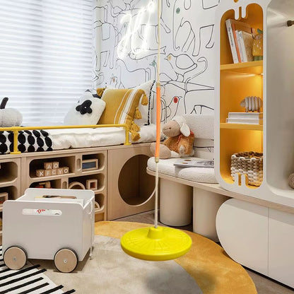 Swingset Outdoor for Kids Disc Swing Set Backyard Saucer Swing Small Disc Swingset Saucer Tree Swing for Playground Kids Indoor