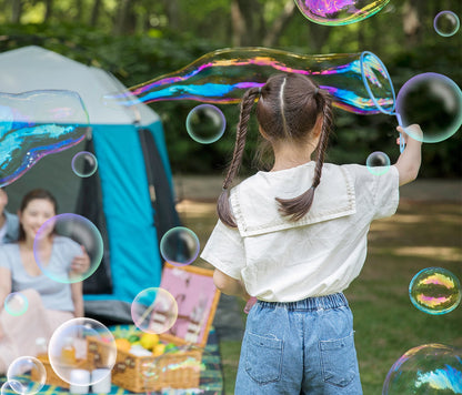 Big Bubble Wands Set for Kids, Giant Bubble Maker Toys with Tray for Summer Outdoor Activities Party Favors Gifts & Wedding, 15 Pcs