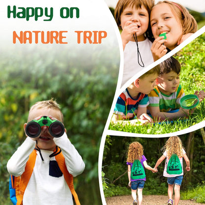Kids Explorer Kit & Bug Catching Kit, 16 Pcs Outdoor Exploration Safari Kit for Kids Camping with Binoculars, Adventure, Hunting, Hiking, Educational Toy Gift for 3-12 Years Old Boys Girls