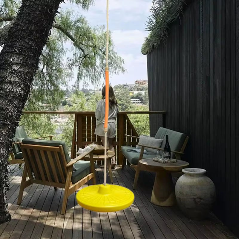 Swingset Outdoor for Kids Disc Swing Set Backyard Saucer Swing Small Disc Swingset Saucer Tree Swing for Playground Kids Indoor