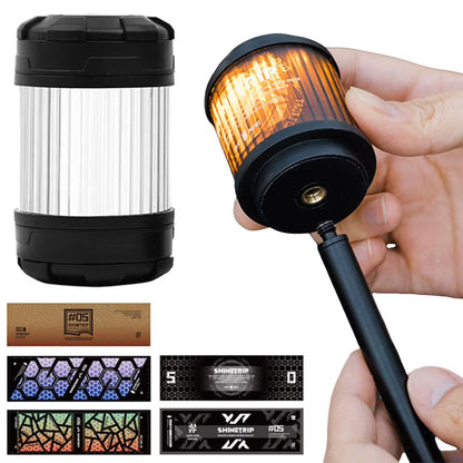 Outdoor Camping Light Rechargeable Rotable Camping Lantern Long Lasting Magnetic Atmosphere Lantern for Outdoor Camping Hiking