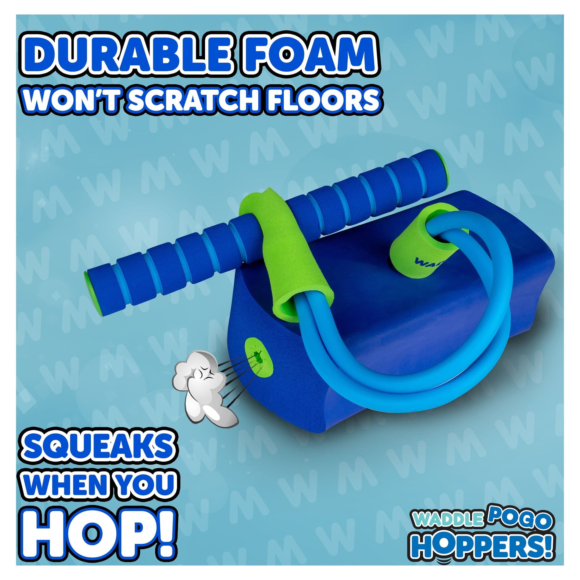 Foam Pogo Hopper, Kids Fun and Safe Pogo Stick for Toddlers, Ages 3 and Up, Blue
