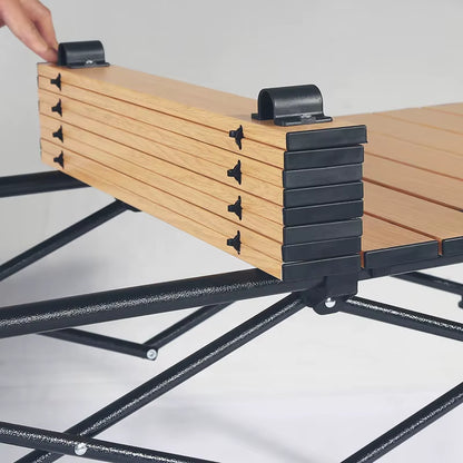 Customized Beach Portable Outdoor Aluminum Camping Folding Picnic Table Camping Table Foldable
