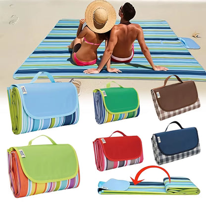 1PC Waterproof Sandproof Camping Mat Picnic Blanket Beach Mat Portable Camping Beach Blanket for Hiking Camping Foldable
