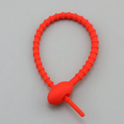 20Pcs/Lot Silicone Reusable Bag Ties Twist Wire Fasten Cable Zip Tie Headset Data Line Wire Universal Tie