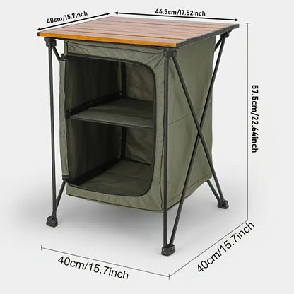 Storage Cabinet Table Camping